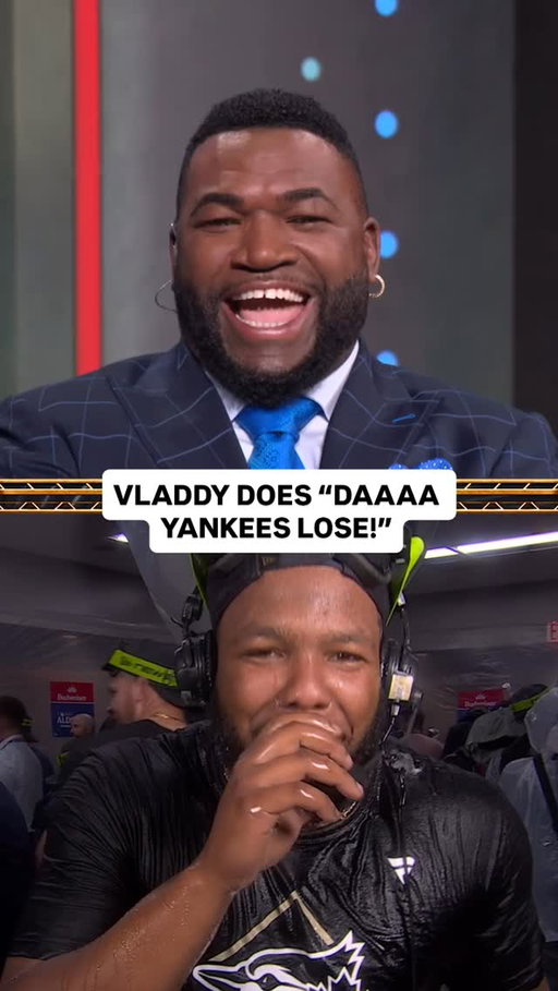 Vladdy Jr. just did “DAAAAAA YANKEES LOSE!” 🤣