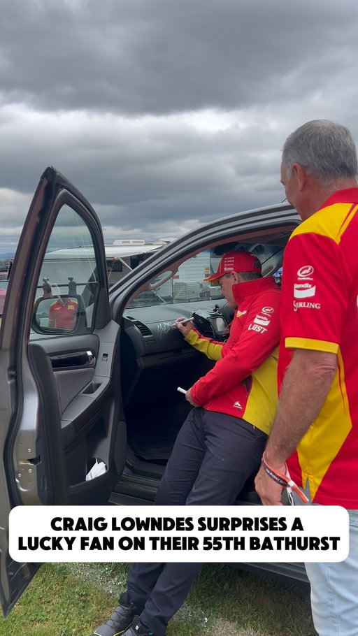 A very special moment 🥺 #motorsport #racing #cars #supercars #supercheap #surprise #australia #lowndes