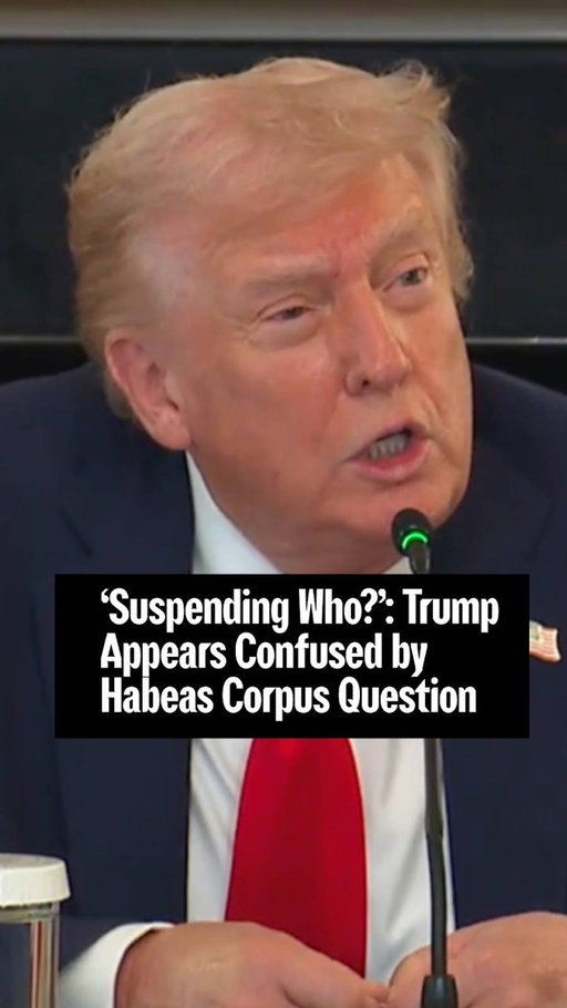US president Donald Trump appeared confused by a question over the possible suspension of habeas corpus, during an “antifa roundtable” event at the White House attended by conservative influencers.

Habeas corpus—Latin for “you have the body”— is the legal principle that requires the government to give a public reason for detaining and imprisoning people, and allows an individual to challenge their detention in court so a judge can determine its legality.

Article I, Section 9, of the US Constitution states, “The Privilege of the Writ of Habeas Corpus shall not be suspended, unless when in Cases of Rebellion or Invasion the public Safety may require it.”

Earlier this year, White House Deputy Chief of Staff Stephen Miller said the Trump administration was considering suspending habeas corpus to make it easier to detain and deport immigrants.

Around the same time, Secretary of Homeland Security Kristi Noem gave an inaccurate definition of the term at a congressional hearing, describing it as a “constitutional right that the president has to be able to remove people from this country.”