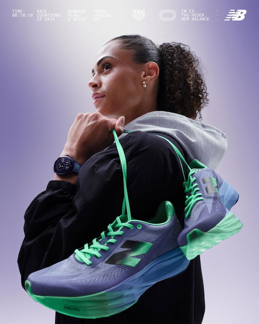Armed with discipline, determination, and the right gear, Sydney McLaughlin-Levrone approaches every meet with the same precision and purpose that define the new TAG and New Balance collaboration.​

« TAG Heuer is all about being designed to win. That is what drew me to this collaboration. Being the face of this new campaign with New Balance is exciting because I actually love what this watch and shoe together bring to training. They are built for athletes who want to stay accountable, trust their plan, and keep pushing for better every single day.”​
​
— @sydneymclaughlin16 , 400m hurdles world record-holder, and ambassador for both TAG Heuer and New Balance​