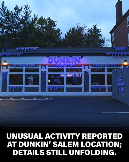 At 5:12am this morning, suspicious activity was reported at our 152 Washington St Salem location 👀

Someone (or something?!???) appears to have broken inside and eerily redecorated. If you know anything, please let us know in the comments as the investigation is ongoing🧐