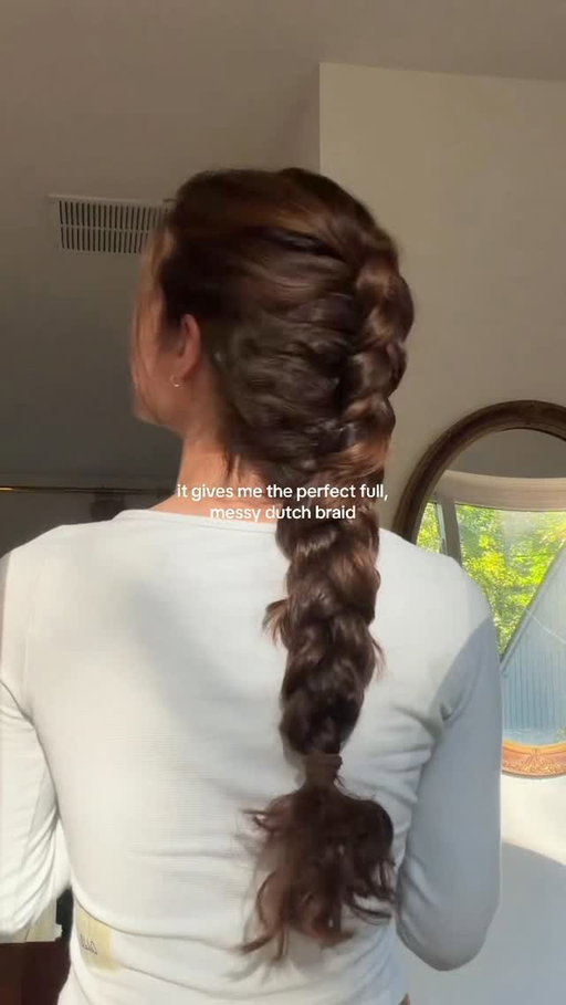 Puffy hair is the secret to a thick braid!!