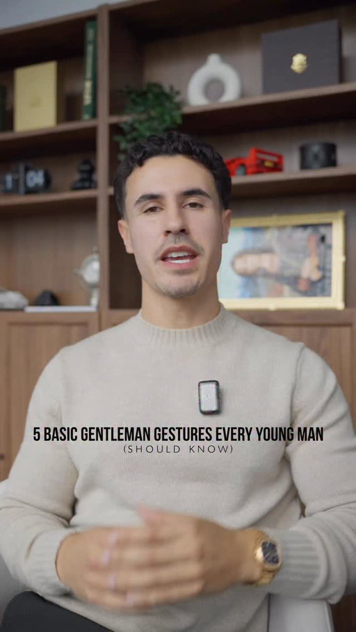 The Gentleman’s Code 📜

1. Walk people to their car 
2. Message to check for safe arrival 
3. Walk Curbside 
4. Make the introduction for new people
5. Give up your seat for people in need