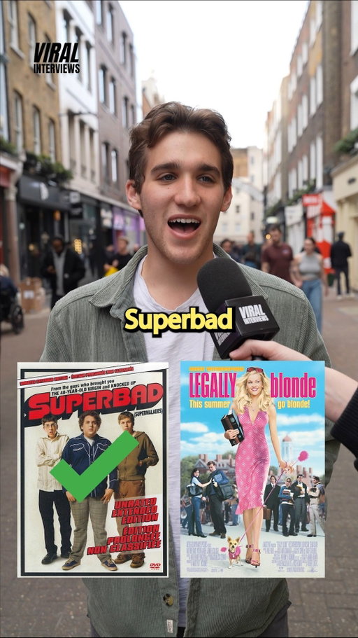 What is your favorite movie? 🍿🎥 

#viralinterviews #streetinterviews #movies #films #cinema #shorts