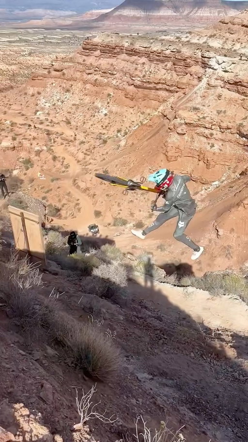 throwback to this unreal move by @brettrheeder at Red Bull Rampage 2022. 🥵

Get ready for the big show 👇
Women’s comp – October 17
Men’s comp – October 19
Catch it LIVE on Red Bull TV 💪

#freeride #mtb #mountainbike #bikelife