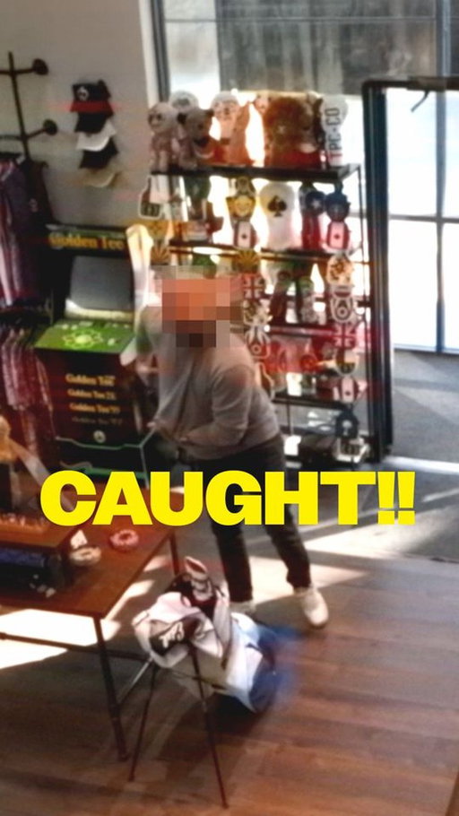 Can't believe this guy...Luckily we got him on film