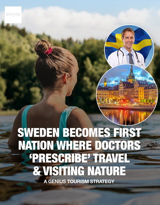 In Sweden, doctors aren’t just prescribing pills, they’re prescribing the country itself. 🇸🇪

A new wellness-backed tourism campaign invites patients to “take two weeks in Sweden and call me in the morning,” citing the country’s 100,000 lakes, forest bathing, and fika culture as proven stress reducers.

Actual medical experts helped design it, complete with “side effects” like “sleep so good you feel like a new person.”

Would you let your doctor prescribe you a vacation?

✈️ Follow @culturecuttravel for more global travel trends, campaigns, and wellness escapes.

Media via Shutterstock/Tourism Sweden

#culturecuttravel #travelstudies #travelprescription #sweden