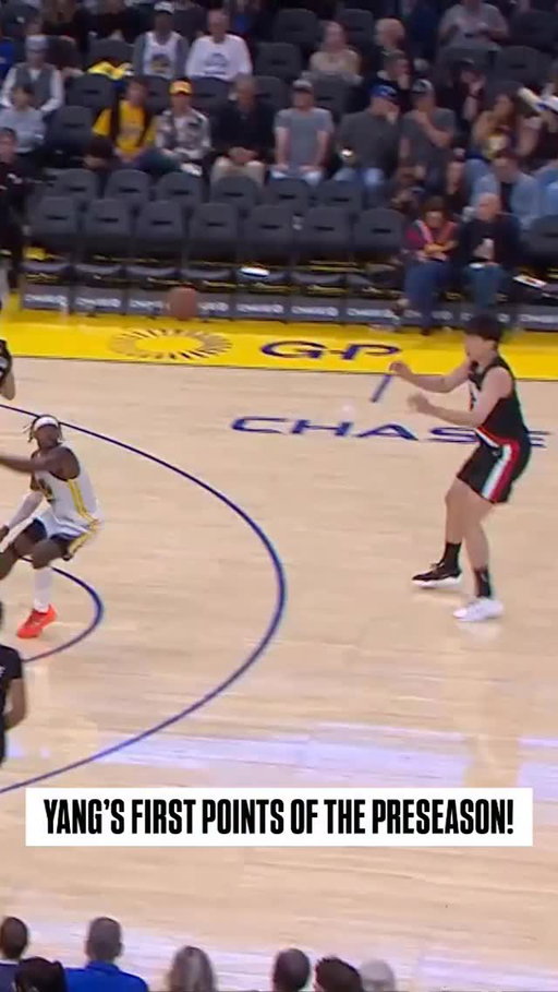 Check out @hanseny_11’s first bucket of the preseason during Wednesday’s matchup against the Warriors 👏