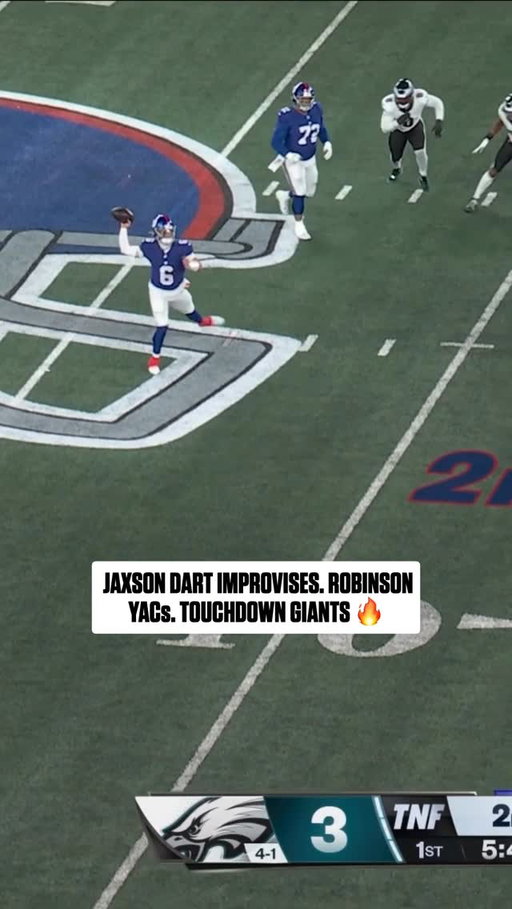 @jaxsondart is dealing 😤

PHIvsNYG on Prime Video
Also streaming on #NFLPlus