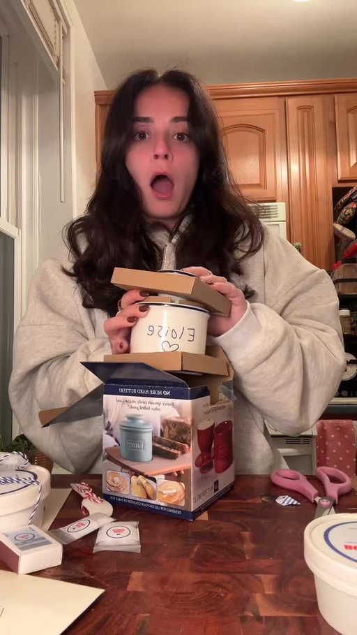 ELOISE RECEIVED A BUTTER PR PACKAGE!!! @buttergirlnyc the most delicious butter flavors need to go on a freshly baked eloise sourdough loaf… also i could cry thinking about this butter bell, THANK YOU!! #butter #homemadebutter #eloise #butterbell