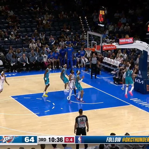CASON WALLACE, YOU DID NOT! Wallace got the airball rebound, then hit the floater OVER the backboard! 😳

One of the most difficult shots in NBA history!