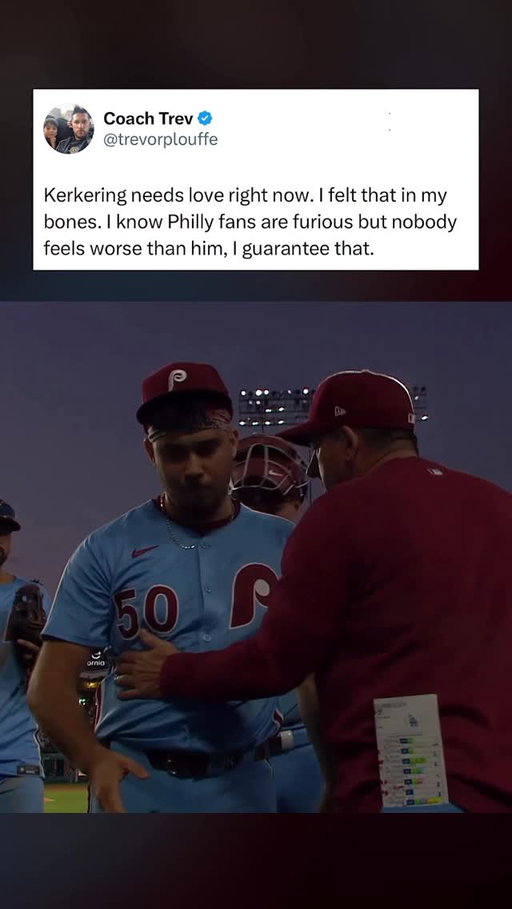 Rob Thomson had his pitcher’s back after a gut wrenching error to end their season