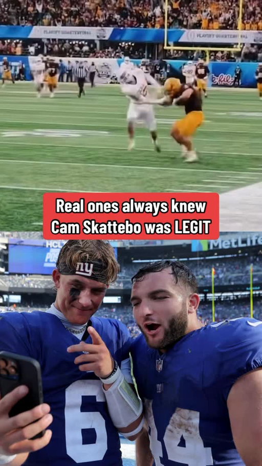 Cam Skattebo really is him 💪 

#NFL | #Football | #Giants