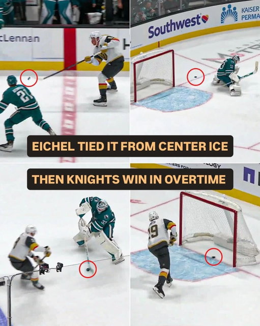 WHAT JUST HAPPENED IN SAN JOSE?! 😳 

The Golden Knights score two odd goals to beat the Sharks in OT ⚔️