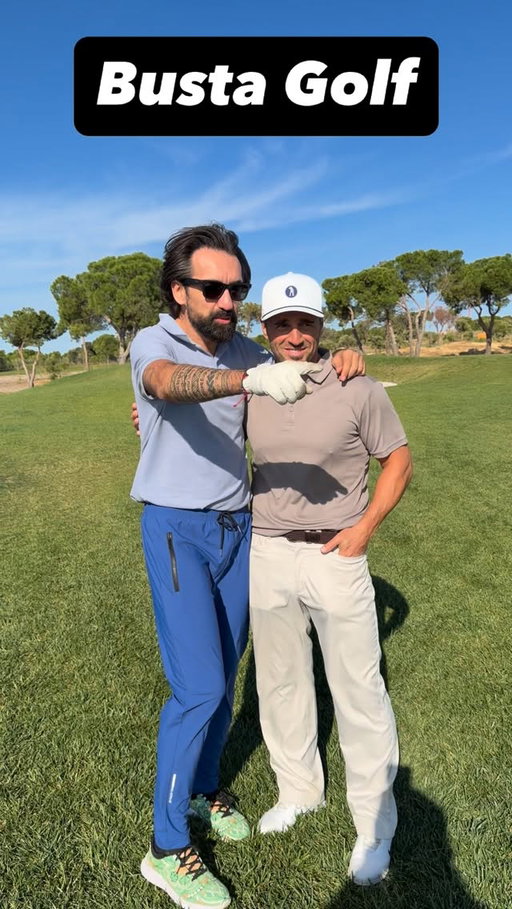Mañana de golf en @lafinca.golf a beneficio de la @fundacionronald con mi hermano @davibusta Vamos!
