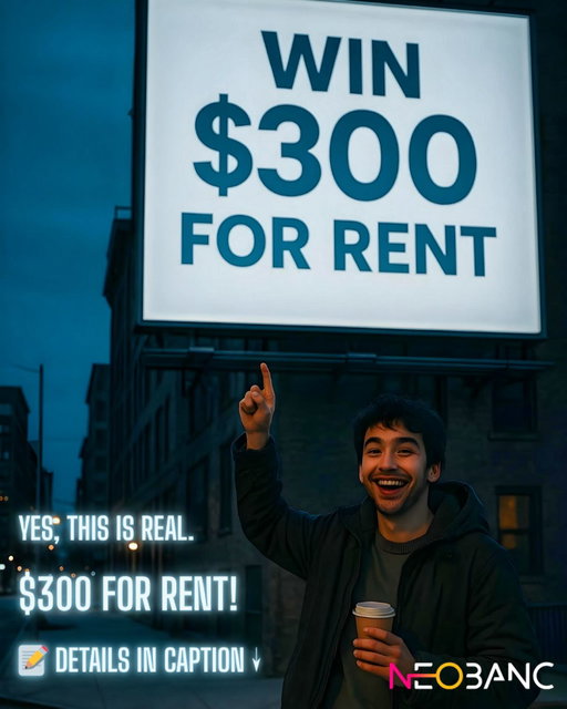 💸 $300 RENT SUPPORT GIVEAWAY 💸

This is a contest just for our Instagram community 👀

We’re giving away $300 cashback to help one lucky renter cover their next payment — sent straight to their Neobanc account.

Yes — it’s real.
And yes — it could be you.

Here’s how to enter:

1️⃣ Like this post & follow us @neobanccom 
2️⃣ Tag 3 friends in the comments —
👉 Each tag = 1 entry (unlimited entries!)
3️⃣ Share this post to your Story and tag us for 10 bonus entries 

📅 Winner announced Nov 1
🇨🇦Open to Canadian residents (excluding Quebec), 18+
🧾 Open to both new and existing Neobanc users.

You’ll need a free Neobanc account to receive the prize — sign up at neobanc.com

⚠️ Contest Disclaimers:

This giveaway is open from Oct 10 to Oct 31, 2025
One (1) winner will be selected at random and announced on Nov 1, 2025

Winner will be contacted via Instagram DM — keep an eye on your inbox!

To claim the prize, the winner must have an active Neobanc account (free to sign up)

This contest is not affiliated with Instagram

#RentSupportGiveaway #NeobancGiveaway #CanadianGiveaway 
#RentReliefCanada #RentCashback #GiveawayCanada 
#WinYourRent #CanadianRenters #CashbackForRent 
#PayYourRent #GiveawayAlert #TorontoRentals  #Neobanc