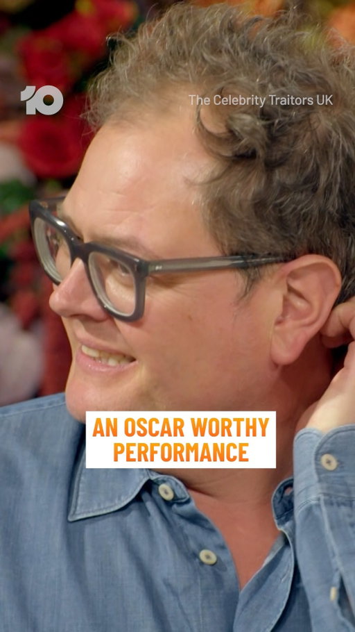 Give that man an Oscar! 🏆🤣

#TheCelebrityTraitors UK | Stream Now on @Channel10AU