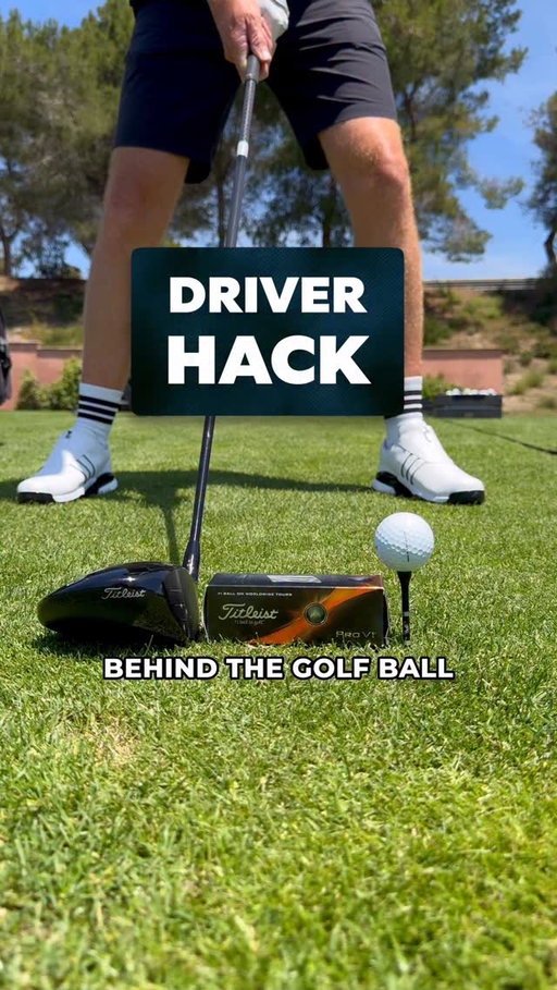 Comment “Slice” to get access to our five step Fix Your Slice System.

This Driver Hack Can Help Most Amateur Golfers 💪🏻

The driver is a specialist club, how we stand to a driver needs to be very different to how we stand to an iron shot. We need to create the right tilts and position to not only allow the club to swing on a good path, but also to allow the club to swing slightly upward, especially if we want to get the most out of our yardage.

Positioning the club a ball box back, helps you align the shoulders square, it helps you keep your head behind the golf ball at set up as well as keeping the all important tilt you create in your spine.

We’ve had numerous successes with our students doing this drill, so give it a go and see if it helps you!