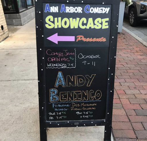 GREAT TO BE HOME! Such a fun first show at Ann Arbor Comedy Showcase and great to see some old college buddies. Come out for some laughs Fri/Sat