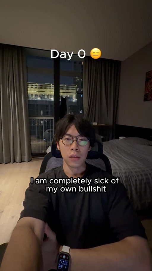 I need y’all to be my accountability partners. 

Ever since July, despite all the travel, I have been frozen in time. I’ve started and stopped things repeatedly. I disappear from posting for long periods. I act productive but get very little done. 

Daily vlogging to force myself to get my habits back in place. Prioritizing mind, body, and money over follower count. Let’s go.

Ty @thedankoe for the wake up call.