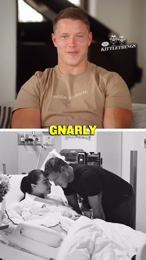 Christian McCaffrey is in awe of @oliviaculpo and his family ❤️❤️❤️ @christianmccaffrey @gkittle @clairekittle