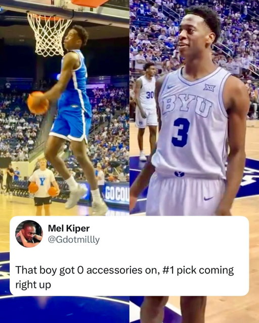 The AJ Dybantsa BYU era boutta be real fun 😈 @aj.dybantsa @byumbb