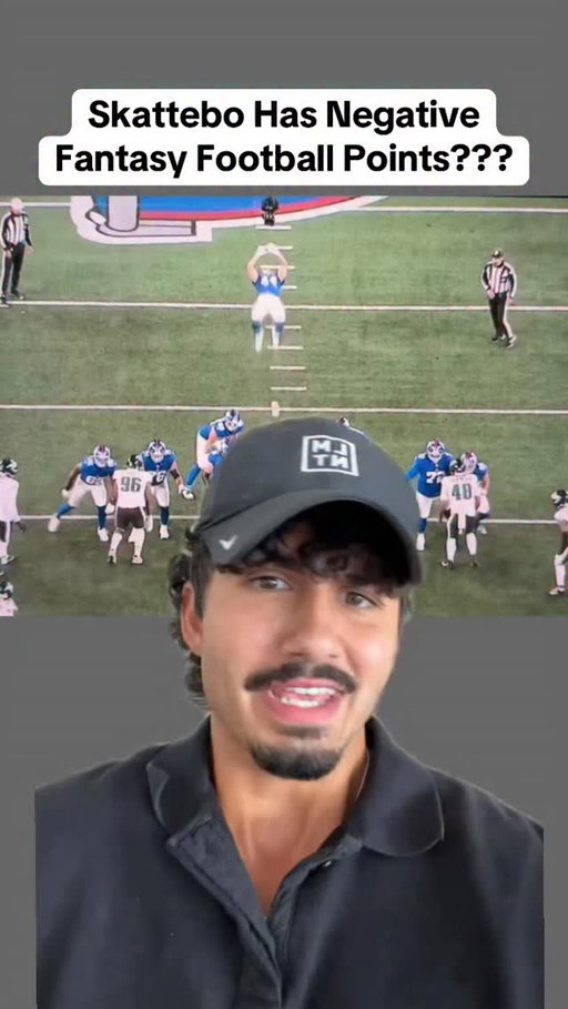 Only Cam Skattebo could somehow have -100 fantasy football points😭 #nfl #thursdaynightfootball #fantasyfootball #nflmemes #camskattebo