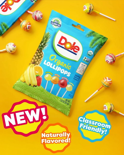 👻✨ Trick-free treats are in! ✨🍭
Meet Dole Organic Lollipops, sweet, fruity pops made for everyone!

✅ Big 9 allergen-friendly
✅ Classroom-safe
✅ Parent + teacher approved 🍎

Made with real fruit flavor + organic ingredients, perfect for Halloween parties, lunchbox surprises, and happy little monsters everywhere. 🎃💚

#Dole #DoleOrganic #HalloweenTreats #AllergenFriendly #ClassroomSafe #SnackSmart #OrganicLollipops @imaginings3