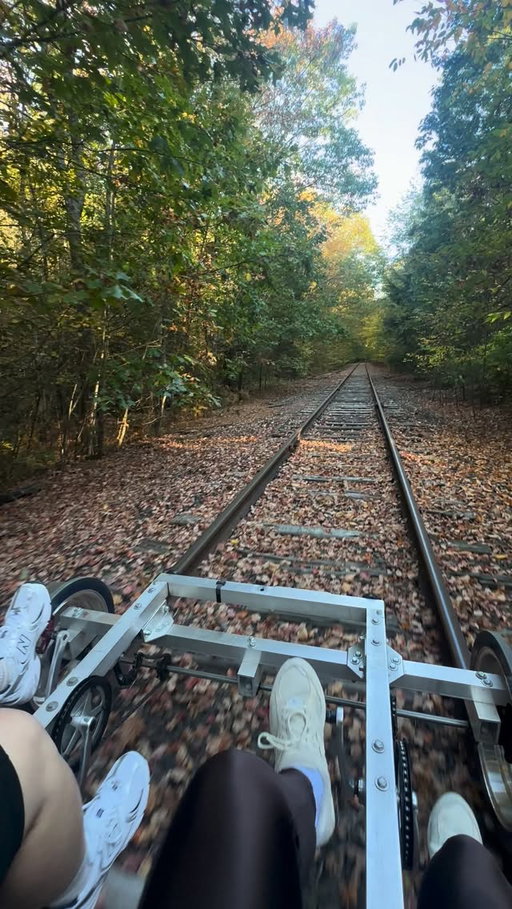 This may be the most unique way to experience the beauty of the fall foliage season in New England 🍂 Get all the details about RailRiders via link in bio 🔗 (or in the comments if you’re seeing this on Facebook💬)