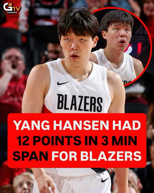 I still except Yang Hansen to spend time in the G League this season, but he looked really good tonight for the Blazers! During a 3 min Q3 stretch, he scored 12 PTS with a variety of post moves and threes. Do you expect Hansen to play in the G for Rip City? 🇨🇳