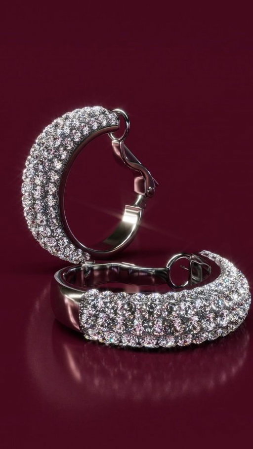 A perfect blend of style and elegance, these domed hoops are composed of rows on rows of round, pavé-set diamonds.

#HumbertownJewellers #Toronto #luxury