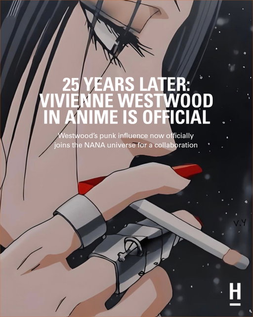 Ai Yazawa’s NANA, the beloved 2000s manga and anime, has always been inseparable from the world of Vivienne Westwood. From Nana Osaki’s “Armour” ring and tartan blazers to corset tops, Mini-Crini skirts, and sky-high “Rocking Horse” platforms, Westwood’s designs are not just referenced — they shape her entire punk-rock identity. Even the volatile romance between Osaki and Ren Honjo nods to the Sex Pistols’ Sid Vicious and Nancy Spungen, whose leather outfits and padlocks were crafted under the Westwood-McLaren creative sphere.⁠
⁠
Now, that longstanding connection becomes official: NANA and Vivienne Westwood are celebrating the series’ 25th anniversary with a special “Vivienne Westwood Edition” of NANA 25th Anniversary Edition, Vol. 1. Ai Yazawa created a new cover featuring Osaki and Komatsu in iconic Westwood pieces, while the manga’s pages showcase plaid “sprayed edges,” cementing its punk heritage.⁠
⁠
This limited edition debuts at the VIZ Media booth during New York Comic Con (October 9–12). For fans, it’s more than a collectible — it’s a tribute to the legendary designer whose influence defined the characters, the story, and an entire era of Y2K Tokyo punk fashion.⁠
⁠
✍🏻 @easternspy⁠
📸 @crunchyroll @viviennewestwood