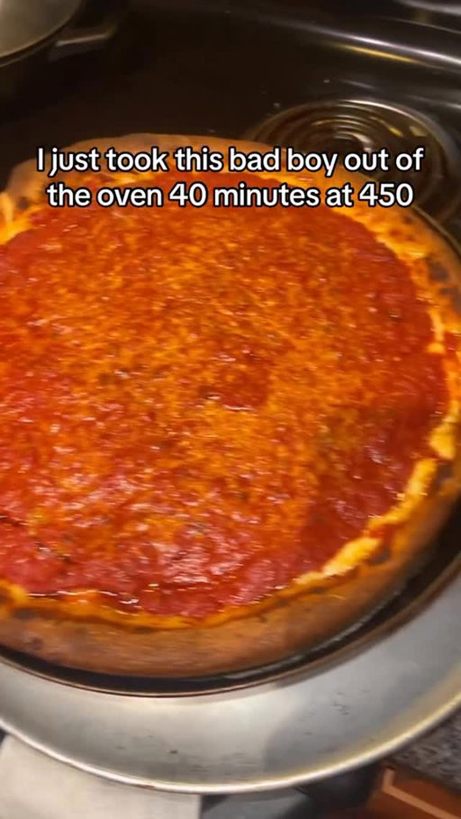 Oh that deep dish looks fuego!

(C+C Mitchell Sheehan on TT)