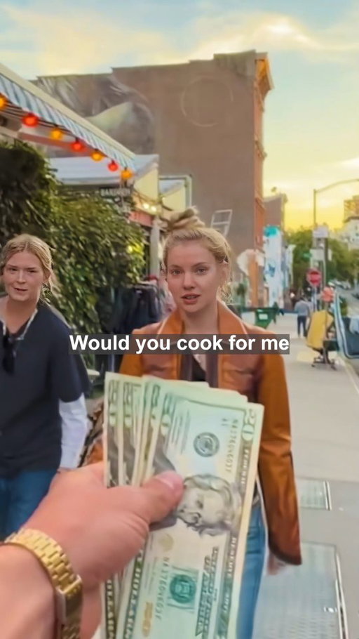 Paying strangers to cook for me #cookingchallenge #cookforme #cooking #newyork