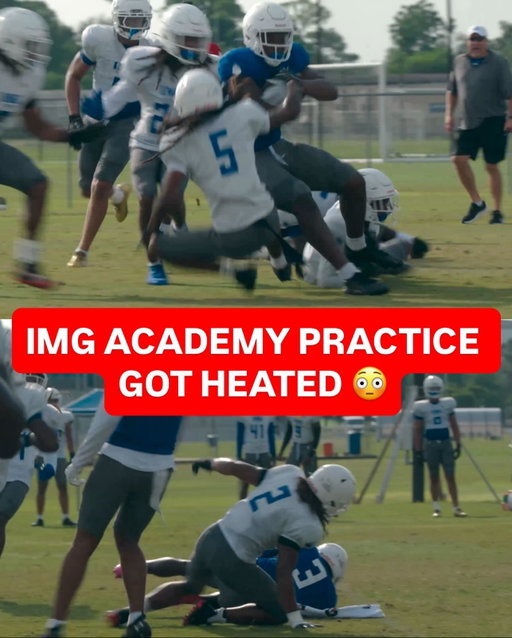 IMG Academy not afraid to hit, that’s for sure 😳 LINK IN BIO FOR THE FULL VIDEO 🍿 @imgafootball @uafootball @uanextfootball @underamour