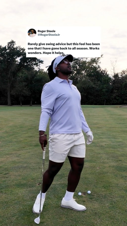 Feeling connected at address has been one of the feels I’ve been chasing all year. Doing this has helped. Any swing folks care to verify?
