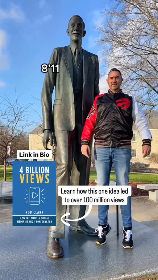 Everyone wants viral views… but most people have no idea how to get them.

This video hit 100 million views  and it wasn’t luck.

I broke down exactly how we came up with ideas like this in my new book, 4 Billion Views.

If you want to learn how to create content that actually works…

👉 Hit the link in bio.
