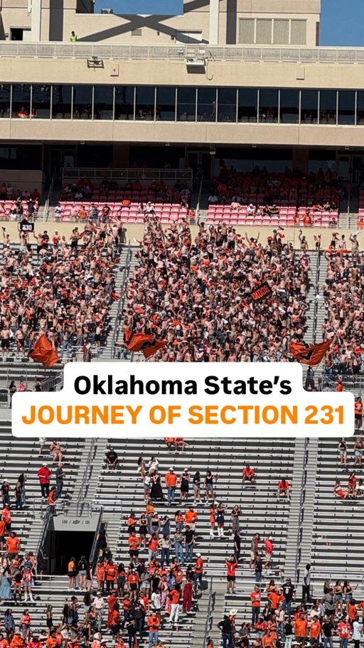 College football is the best + dudes rock. We won’t forget the Journey of Section 231 today at Oklahoma State 🙌🏈 #oklahomastate #oklahomastatefootball #oklahomastatecowboys #collegefootball