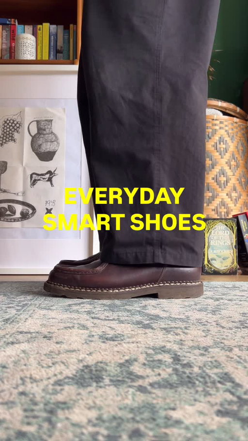 A smart selection of shoes that are my main rotations, from going to work to being out and about. All great shoes to style up or down. Do you have a favourite and what do you think I could add to the rotation? Always up for a secondhand hunt. #paraboot #drmartens #loafers #moccasins 

Artwork: @ahkzzel