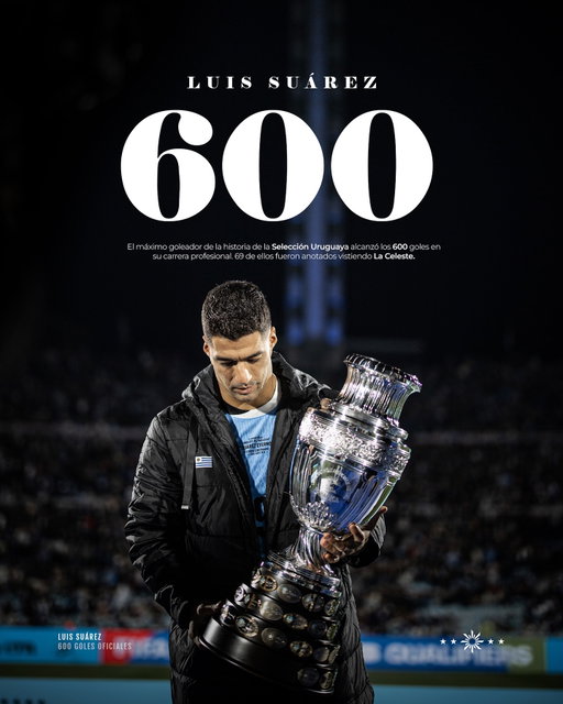 Nuestro máximo goleador histórico alcanzó los 600 goles como profesional. ¡Grande, Luis! 9️⃣