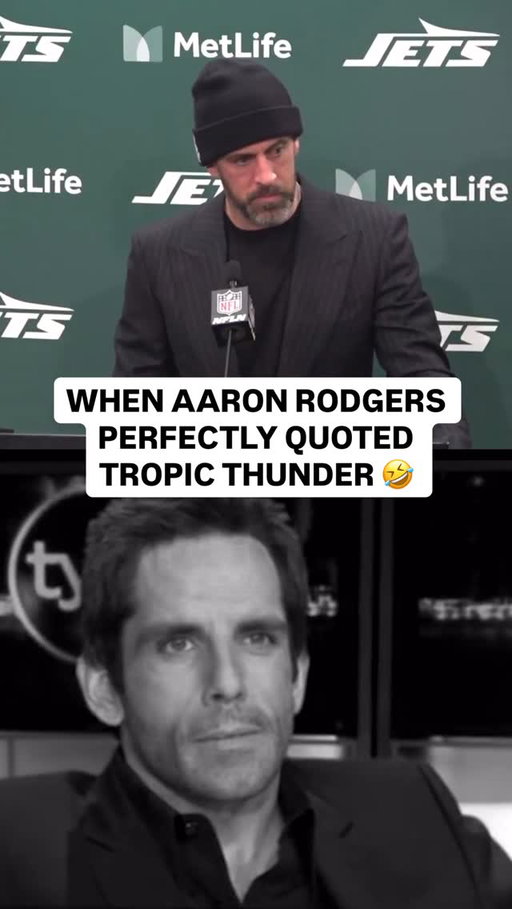 Aaron Rodgers has elite movie references 💯😭
