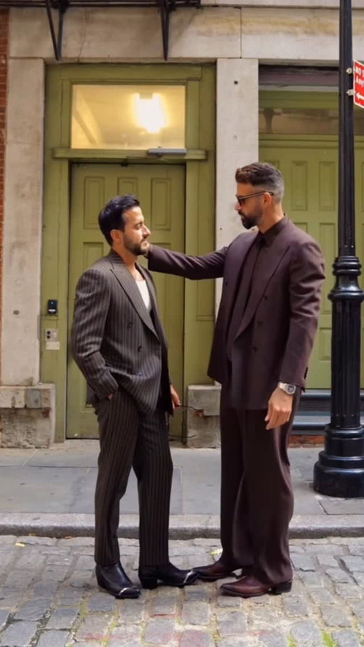 pov: your favorite wedding guests arrived 🥹

both wearing @suitsupply 

#couple #suits