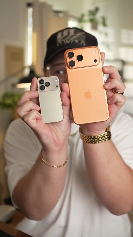 Would you use a tiny iPhone 17 Pro? #techtok #tech #miniiphone #imparkerburton #androidguy