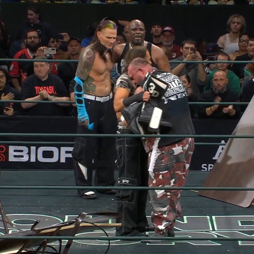 An incredible moment at #TNABoundForGlory. Over 25 years of history all leading to this. @testifydvon