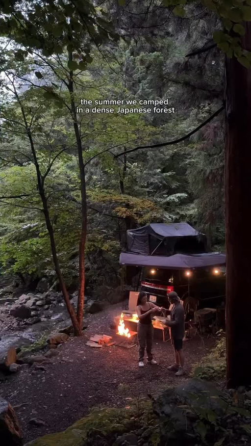 @​jennkham just took us camping deep in a Japanese forest — and it looks like a Studio Ghibli dream 🌲🌙 Tag your nature-loving partner! 🍃

💡 Fun Fact: Japan’s forests cover about 67% of the country — which means you can camp surrounded by mossy shrines, wild deer, and fireflies.

📍Japan