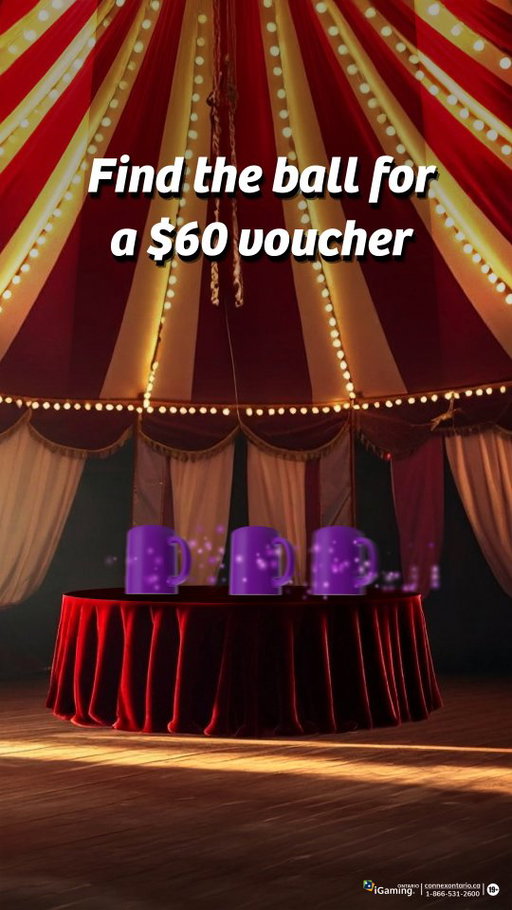 🎪 One ball. Three cups. Endless bragging rights! 🎪⤵️ ⁣⁣
Tell us which cup the ball is under for the 𝐜𝐡𝐚𝐧𝐜𝐞 𝐭𝐨 𝐰𝐢𝐧 𝐨𝐧𝐞 𝐨𝐟 𝐭𝐡𝐫𝐞𝐞 $𝟔𝟎 𝐀𝐦𝐚𝐳𝐨𝐧 𝐯𝐨𝐮𝐜𝐡𝐞𝐫𝐬 and a standing ovation!  ⁣⁣

_____________⁣   ⁣⁣
Three selected winners will be announced on October 20th to win a $60 Amazon voucher each.   ⁣⁣
Winners must message us to redeem. Vouchers are not exchangeable for cash.