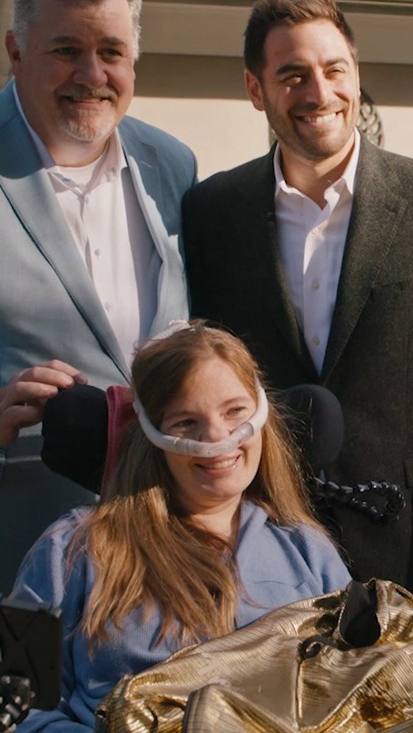 We love you, Brooke. You're a Trailblazer in every way. 💙 Tap the link in bio to support ALStogether, the Slack community Brooke built where people with ALS and their loved ones find support. #DF25