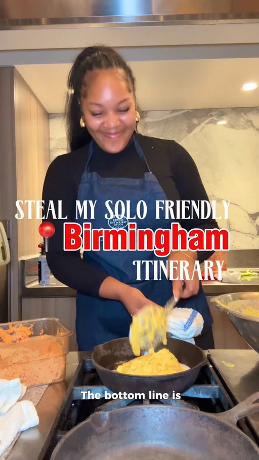 If you’ve ever thought about checking out the Civil Rights Trail in Birmingham Alabama Steal my solo itinerary. 
|AD| @inbirmingham 

Day 1:
📌Check into the @thekellyhotel 
📍Evening Coctails @juniperbhm 
📍Dinner @helenbham 

Day 2:
📌Civil Rights Trail
📍Breakfast @aliciascoffee_aggastonmotel 
📍Tour A.G. Gaston Motel
📍Tour @bhamcivilrights 
📍Visit 16th Street Baptist Church 
📍Visit the Kelly Ingram Park/Tour with @barrymcnealy 
📍Lunch @yochef247 
📍Dinner @essentialbham 
📍Night cap @pogobham or @elytonhotelbirmingham rooftop

Day 3:
📌Exploring the city
📍Breakfast @lastcallbaking 
📍Coffee @junecoffeeco 
📍Railroad Park @railroadpark 
📍Dinner (Cooking class) @grandbohemianmountainbrook 

Make sure to save & share this with the person you’d like to explore Birmingham with!✨

#birmingham #alabama #stealmyitinerary