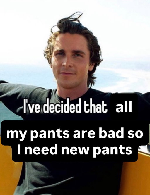 Monday pants panic