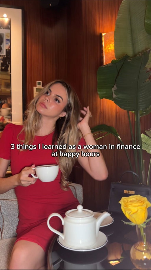 You don’t have to “play the game” to win it.
Just master your presence — and remember, your reputation starts where the night ends.

#privateequity #investmentbanking #womeninfinance #corporategirl #wallstreet #financegirl #networkingevent #workhappyhour